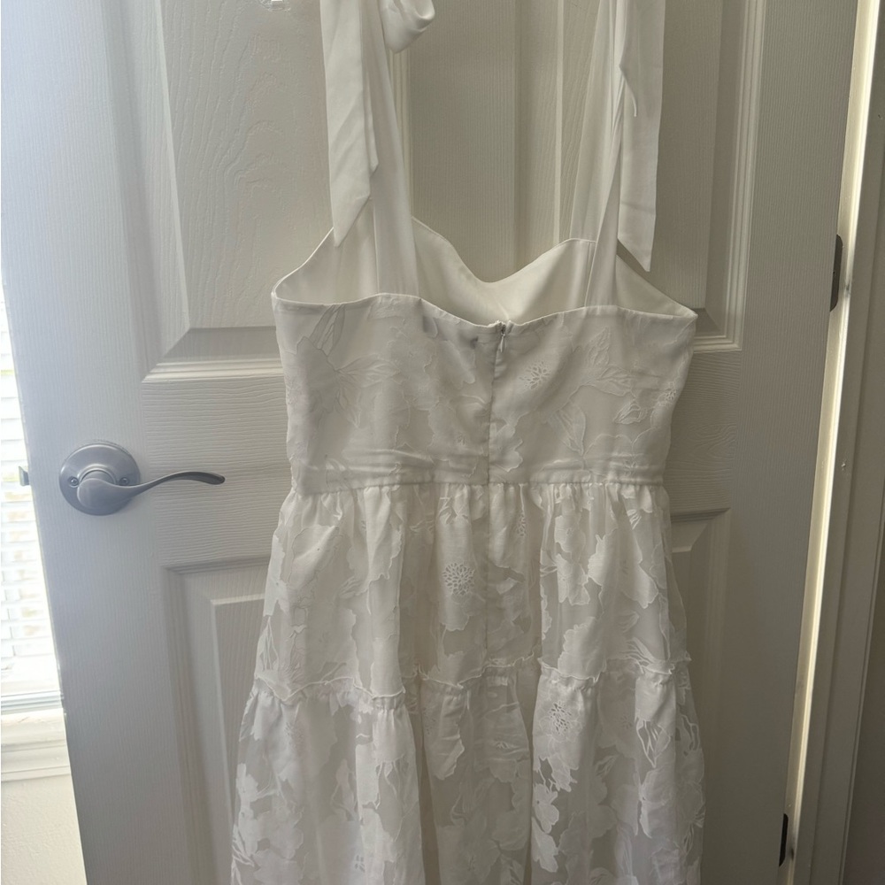 Lulu's White Midi Dress - Picture 10 of 11